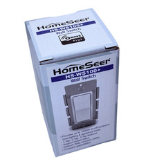 HomeSeer HS-WS100+ Wall Switch Z-Wave Plus – White – NEW