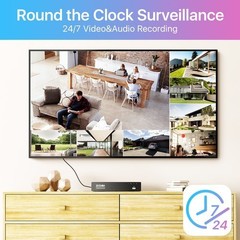 ZOSI 8CH/16CH 5MP/8MP POE IP Security Camera System 4K AI Face Detect NVR Audio