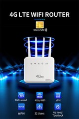 New 4G LTE WiFi Router WiFi 6 300Mbps SIM Modem Wireless WiFi Modem WIFI Router