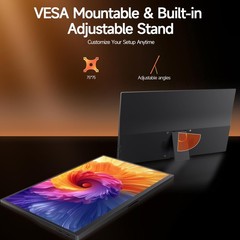 Pocsarue 15.6 Portable Monitor 1080P Fhd 250 Nits Bright Screen Usb-C Hdmi