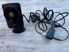 SimpliSafe SSCM1 Security Surveillance Camera with Power Adapter, Black