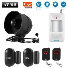KERUI Loudly Speaker Siren Alarm System 120dB WIFI Tuya Home Security Alarm USA
