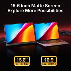 Wgk 15.6 Inch Portable Monitor 1080P Fhd Travel Display Hdmi/Usb-C Compatible