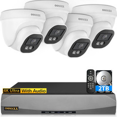 (2026 Update) 4K Poe Security Camera System, 4 Wired Dome Cameras Outdoor Indoor
