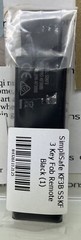 SimpliSafe KF3B SSKF3 Key Fob Remote Black (1)