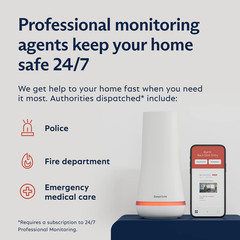 8 Piece Wireless Home Security System – Optional 24/7 Professional Monitoring –