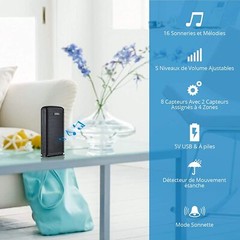 KERUI Driveway Alarm Wireless System Outdoor Motion Sensor for Home Security