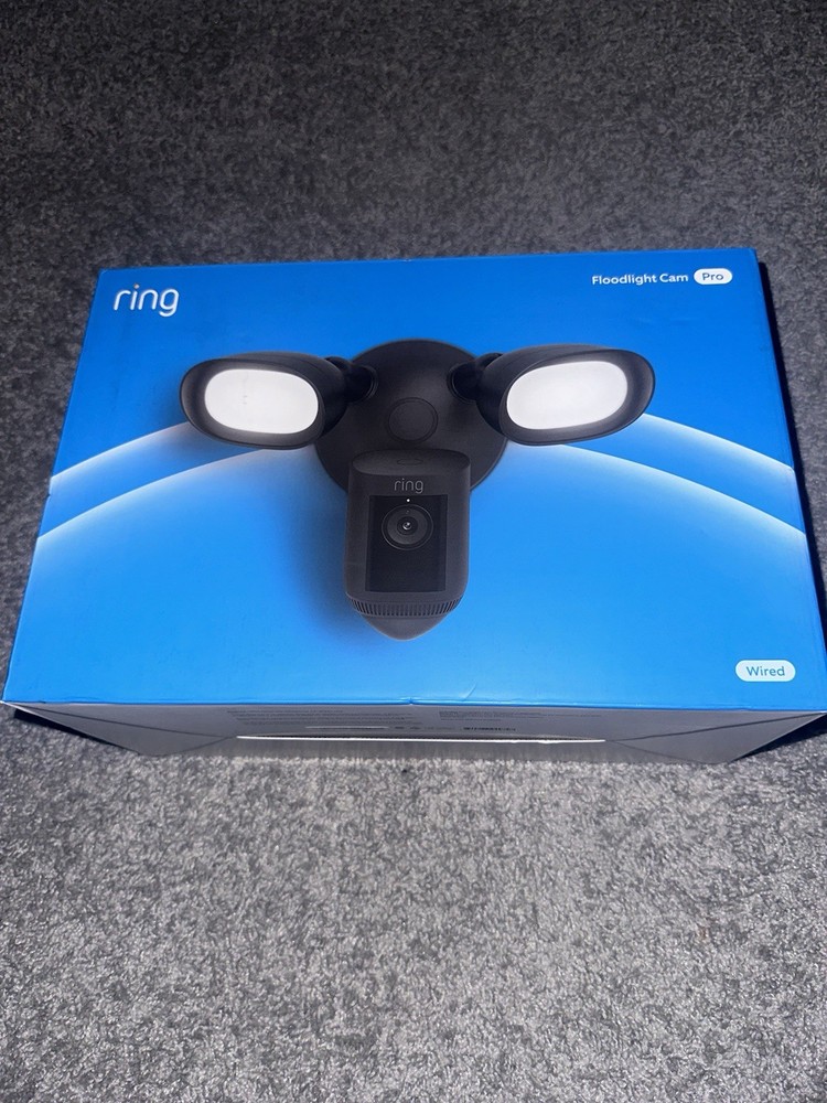 NEW Floodlight Cam Pro w/ 2K Video + Ring Vision 2 LED Lights Dual Band Wi-Fi
