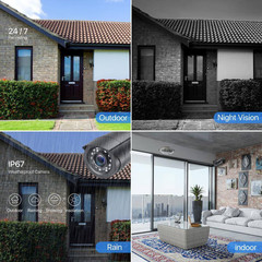1080P FHD Outdoor Bullet Security Camera 4-In-1 Compatible with HD-CVI/TVI/AHD/9