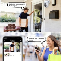 Wireless 2.4G WiFi Security Camera System Smart Outdoor Night Vision 1080P
