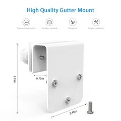 Gutter Mount Bracket Compatible with Eufy Security SoloCam S340/SoloCam
