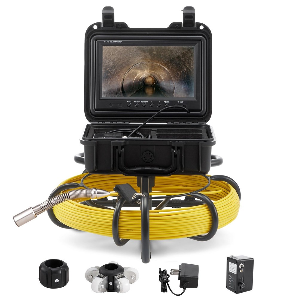 9in Screen Pipeline Inspection Camera 230ft IP68