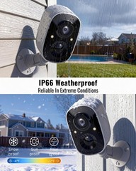 Security Cameras Wireless Outdoor, 2.5K WiFi Battery Powered Cameras for Home…