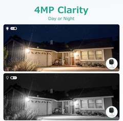 4MP Outdoor Indoor Security Cameras for Home 2.4g/5g Cameras Wired, 2PCS
