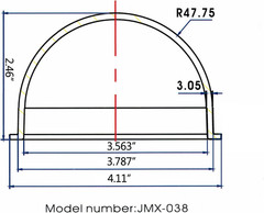 JMX Acrylic/Pc CCTV Replacement Clear Camera Dome Cover Security Camera Housing