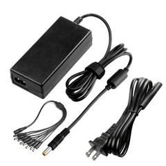 LOT OF DVR 8 Split Power Cable+DC 12V 5A Power Adapter For CCTV Security Camera*