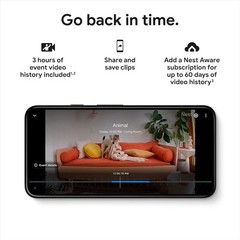 Google indoor Nest Security Cam 1080p (Wired) – 2nd Generation – Snow
