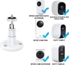 2 Pack Adjustable Security Wall Mount for Ring Camera&Stick Up Cam Battery,In…