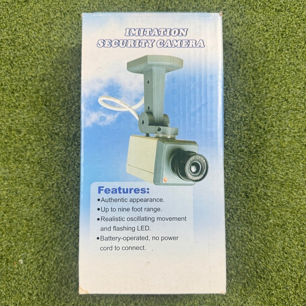 90’s Vintage Imitation Security Camera Dummy Surveillance Flashing Oscillating