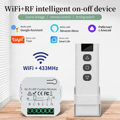 Wifi Smart Switch with RF 433Mhz Remote Tuya Smart Life Alexa Google App Voice C