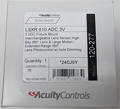 Acuity LSXR 610 ADC 3V Sensor Switch Occupancy Sensor 360 Degree Fixture Mount