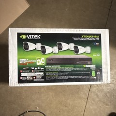 Vitek VT-TH2KT4B-2 4 Bullet Cameras 1080p DVR 2TB Outdoor Indoor HD Coax