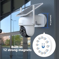 Magnetic Mount Compatible with eufy Security Solocam S340/E30/E42/4G LTE White