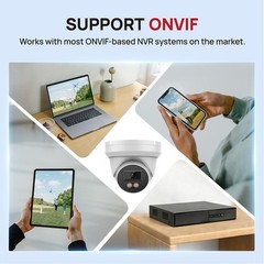 10-Pack Vikylin 8MP POE IP Camera Full Color Night Vision Onvif