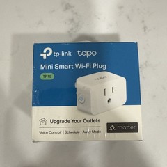 TP-Link – Tapo TP15 Smart Wi-Fi Plug Mini with Matter – White