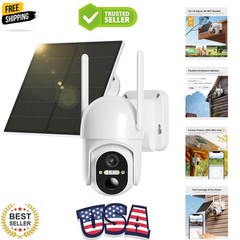 4G LTE Cellular Security Camera Includes SIM CardSupport Verizon/AT&T/T-Mobil…
