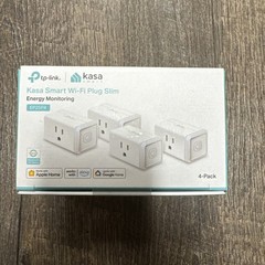 TP-Link Kasa Smart Wi‑Fi Plug Slim w/ Energy Monitoring, Matter, 4-Pack