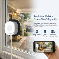 ELECCTV 2.5K Window security Camera, 2.4G/5GHz WiFi Indoor Camera for Home Secur
