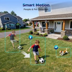 6MP WiFi IP Camera Triple Lens Outdoor 10CH 4K NVR Wireless Home Security System