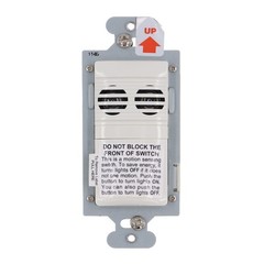 WATTSTOPPER CU-250-W ULTRASONIC VACANCY WALL SWITCH SENSOR, 600W, 120V, WHITE