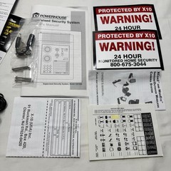X-10 Powerhouse Supervised Security System Lot Cameras Motion Remotes Sensors