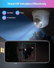 ZOSI 16CH 4K Security Camera System 16pcs 8MP PoE Cameras Outdoor 2Way Audio 4TB