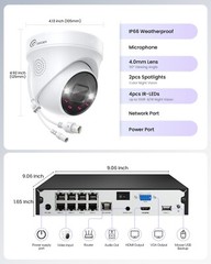Loocam 1080P TVI Outdoor Security Camera only Compatible with TVI or Hybrid DVR