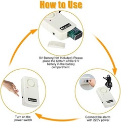 120dB Smart Power Failure Alarm with LED Indicator – Safety for Home & Office
