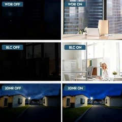 Vikylin 4K 8MP 180° Dual Lens POE IP Camera Full Color+IR Dual Light 2-Way Audio