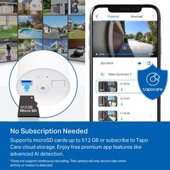 TP-Link 𝗧𝗮𝗽𝗼 SolarCam C402 Kit, Outdoor Battery Camera w/Solar Panel Base…
