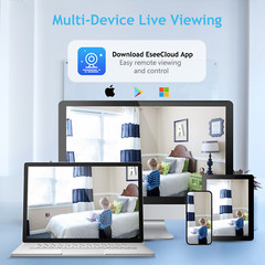 Wireless 5MP Two Way Audio Security IP Camera CCTV System 10CH NVR Outdoor WIFI