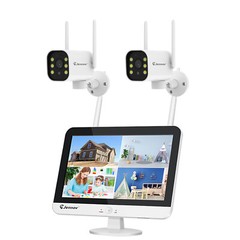 Wireless Security IP Camera System With Monitor 5MP 10CH NVR Smart Night Vision