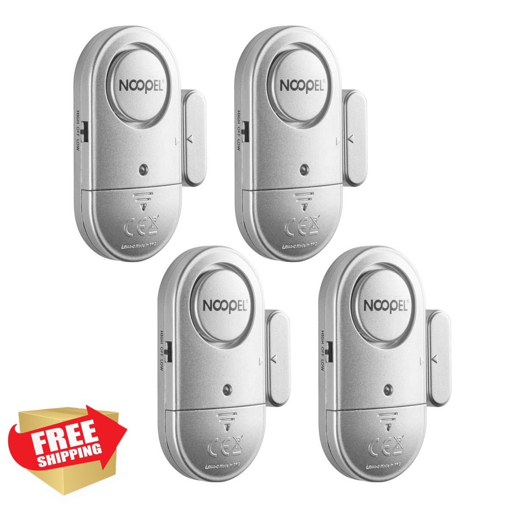 NOOPEL 4 Pack door window alarms, volume levels
