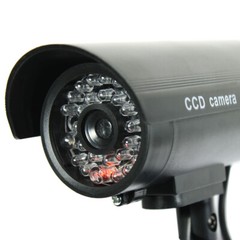 4 Pack IR Bullet Dummy Fake Surveillance Security Camera CCTV with Record Light