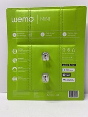 Wemo Mini Wi-Fi Smart Plug 2-Pack Works w/Alexa Google Assistant Nest And Apple