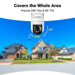 ANNKE 5MP 3K Lite 8CH DVR 350° Pan&Tilt 1080P Video CCTV Security Camera System