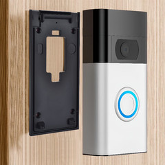 Doorbell Mounting Plates Holder Adjustable Mount Bracket None Drill Adhesive Doo