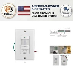 Occupancy Sensor Light Switch – 110V, 180-Degree Motion Detection, Energy Saving