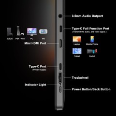 Qqh Portable Monitor 15.6 Portable Travel Monitor For Laptop 1080P Fhd Ips