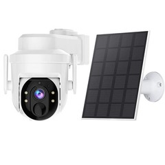 2K Solar Battery Security Camera System 360° Pan/Tilt WiFi Smart Home Security